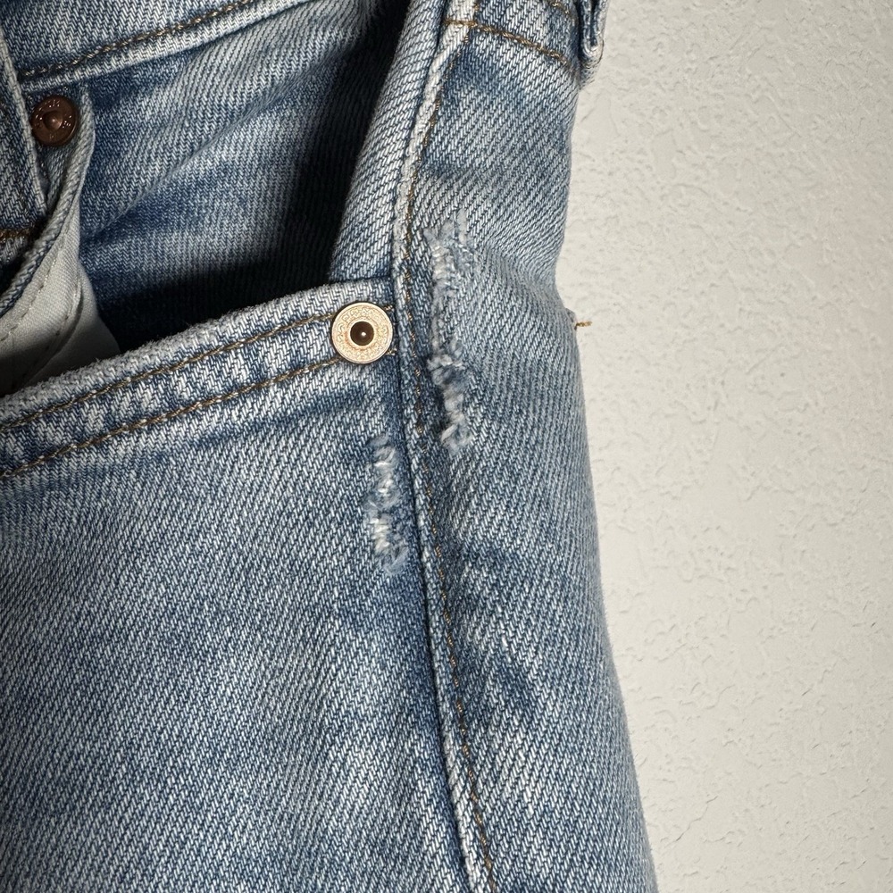 Denim Forum Arlo Jeans | High Rise Straight‎ Light Wash Button Fly | Womens 26 - Picture 11 of 12